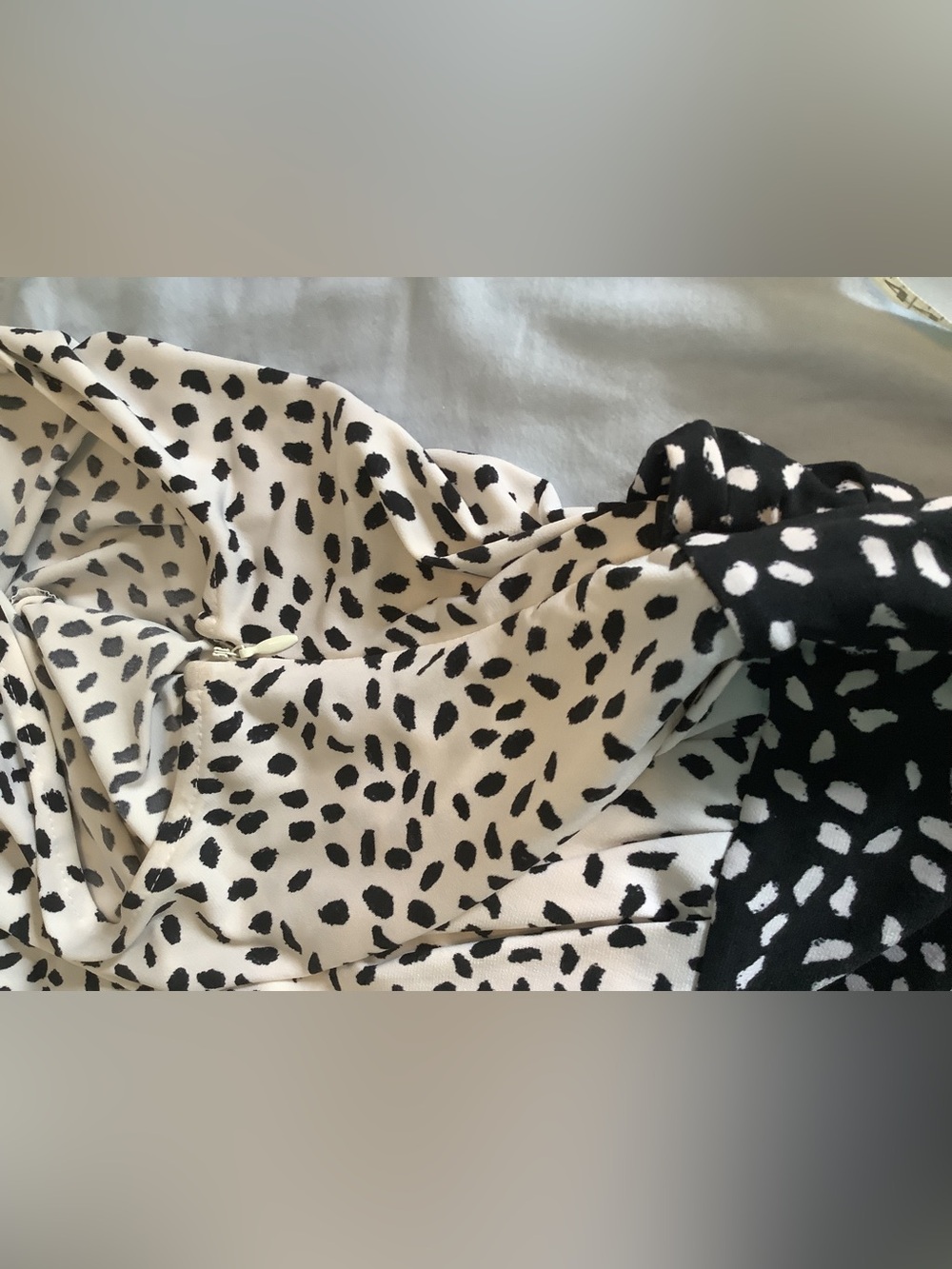 New York & Company Black and White Polka Dot Dress - Picture 6 of 8